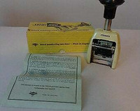 Vintage Velos 900, Hand Numbering Numbering Hand Machine, + Ink