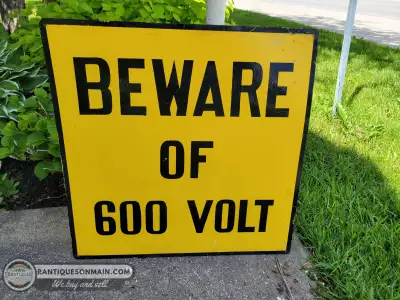 Vintage Beware Sign, View more