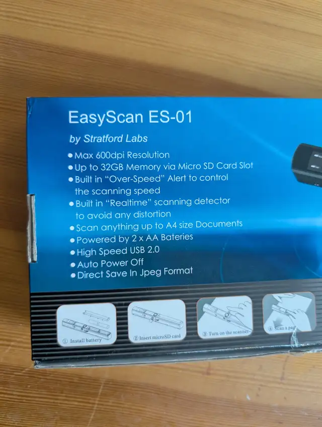 EasyScan ES-01 Portable Scanner - NEW in Box433376843636428804