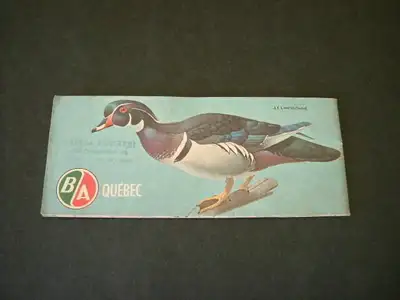 CARTE ROUTIERE 1965 B/A BRITISH AMERICAN OIL VINTAGE ROAD MAP, View more
