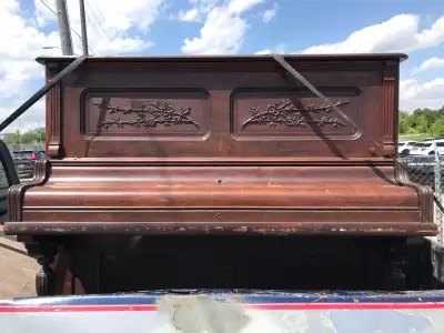 FREE PIANO OLD HIENTZMAN ROUGH BEAUTIFUL ORNATE FREE DELIVERY, View more