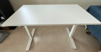 Ikea Trotten sit/stand desk, white, 63x31.5