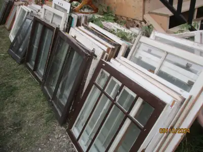 1915 SOLID WOOD FRAME STORM WINDOWS $10 EA. HOME RENO VINTAGE, View more