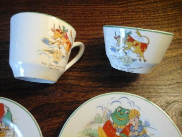 Antique Porcelain  Child's Plate, Bowl and Cup  Set in Arts & Collectibles in Markham / York Region - Image 3