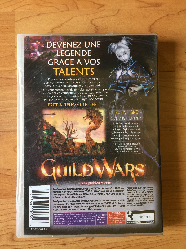 LIVRAISON GRATUITE - GUILD WARS JEU PC dans Jeux pour PC  à Ville de Montréal - Image 2