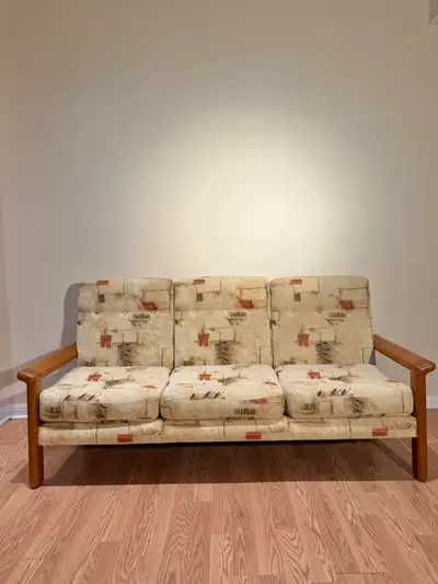 Mid Century Teak 3 Seater Sofa, View more