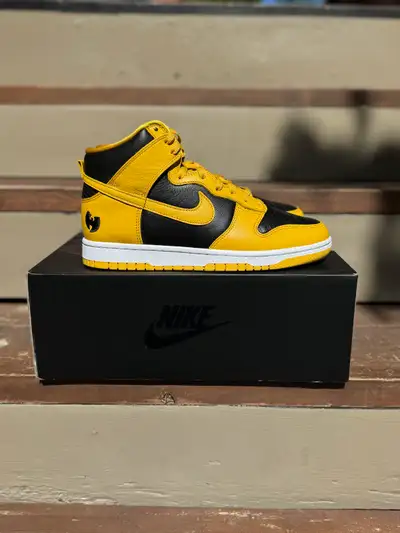 Nike Dunk High x Wu Tang Clan Yellow/ Black Size 8.5 - $330 Killers Bees on the swarm with this mass...