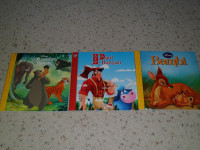 Lot of 3 childrens kids books Paul Bunyan Bambi The Jungle Book