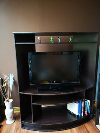 Wood TV stand/bookshelf 