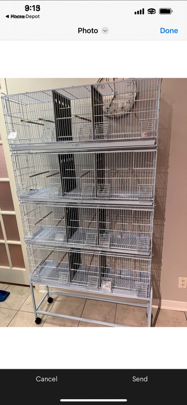 4 triple breeding cages and stand    for sale  in Birds for Rehoming in City of Toronto