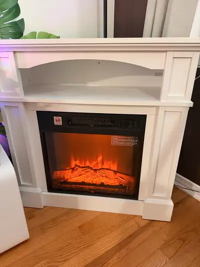 Electric Fireplace white, View more