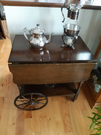 Antique tea wagon