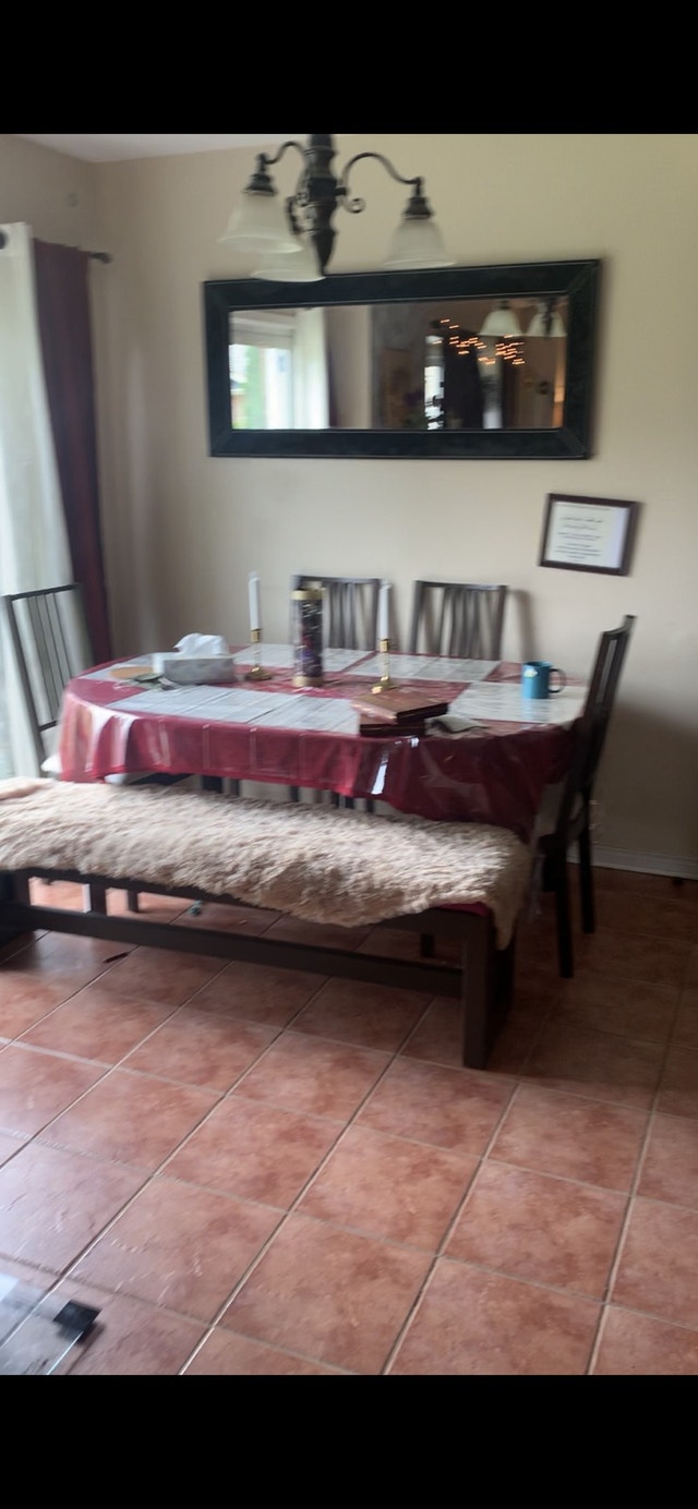 Ikea dinning set with custom made solid wood bench Dining Tables