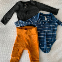Long-sleeve outfit for baby boy. 6M to 9M.