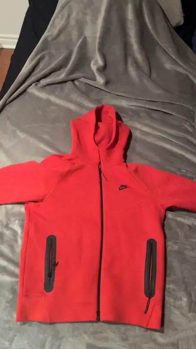 Nike Tech Fleece Red Hoodie & Pants Set Size (M), View more