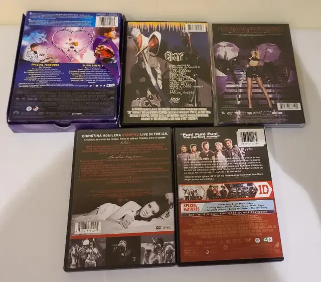 Lot of 5 Celebrity pop DVD CKY Rihanna Justin Bieber One Directi in CDs, DVDs & Blu-ray in Kitchener / Waterloo - Image 3