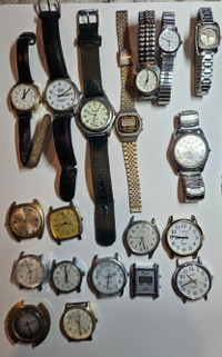 ASSORTED OLD WRIST WATCHES FOR PARTS