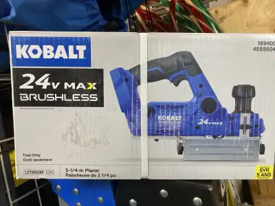 Kobalt 24V Max Brushless Planer, View more