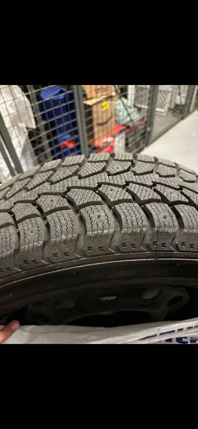 Winter tires including black steel wheels 225/65R17 in Tires & Rims in City of Toronto - Image 3