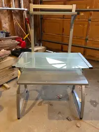 Computer desk - modern - glass and metal