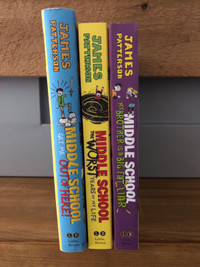 Three James Patterson Middle School books