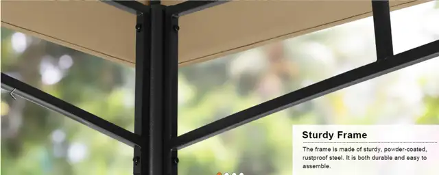 MASTERCANOPY Seasonal Steel Gazebo/Canopy, 10'x12', Grey - NEW in Outdoor Décor in Ottawa - Image 9