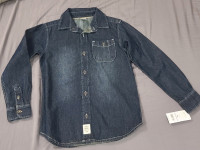 NEW!!! Boys Carter's Size 6 Button Jean Shirt! Size 6