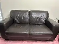 3 leather couches (price is negotiable)