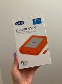 LaCie 4TB Rugged USB-C Portable Hard Drive