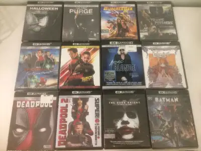 4K Ultra HD UHD Blu-Ray Movies For Sale New and Used!
