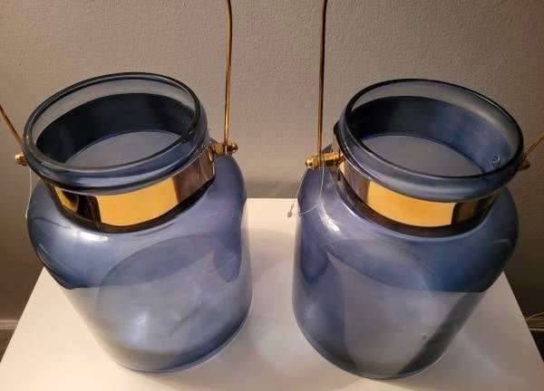 2 Large Glass Lantern Candle Holders - New in Home Décor & Accents in Vancouver - Image 4