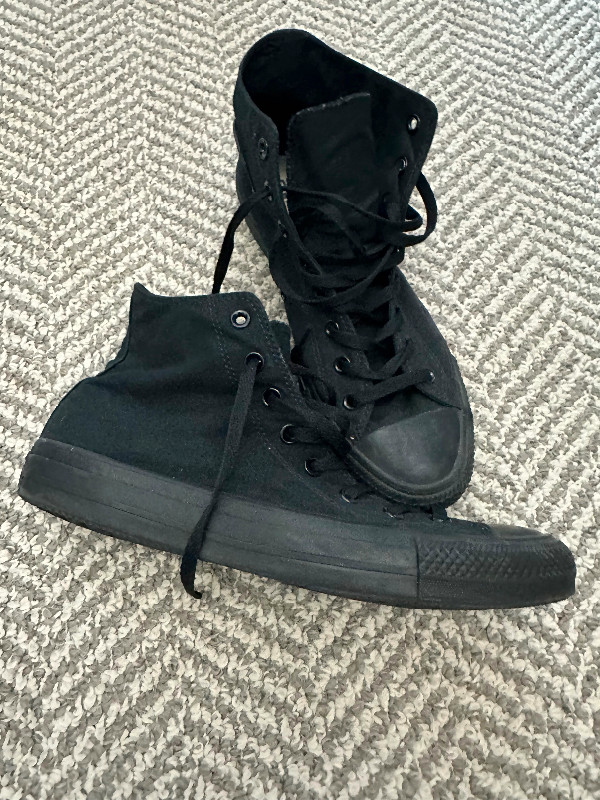 Men’s 12 - Converse Hi-tops - black in Men's Shoes in Ottawa - Image 2