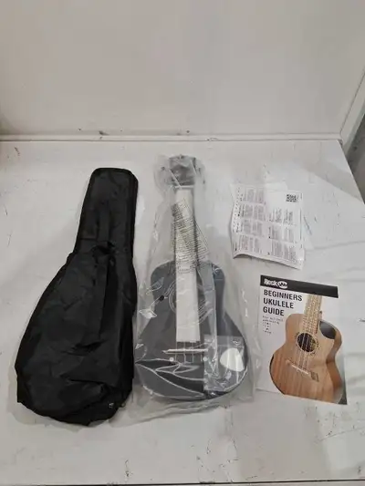 This is a new RockJam UK-222-BK Ukulele, perfect for beginners and music enthusiasts alike. This sop...