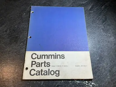 Cummins V-504-M G Series Marine Diesel Parts Catalog Cummins Diesel Bulletin No. 967139-A No print d...