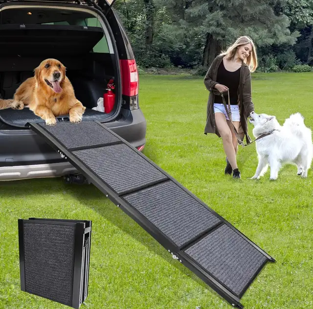 Dog Ramp for Car, Portable Folding Pet Stair Ramp in Accessories in Kitchener / Waterloo - Image 7