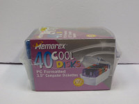Set of 40 new Memorex 3.5" HD floppy disks