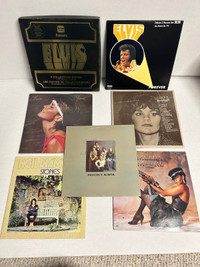 Vintage Vinyl Record Albums 1970s 1980s - Elvis Olivia Procol ++