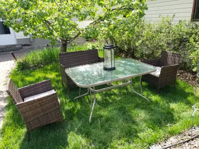 Outdoor Table. Fits 6 persons. Size of dining table is L53``x W3, View more