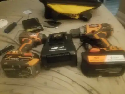 Ridgid 18V Cordless Drill and Impact Driver Combo Kit, View more
