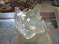 1950s GLASS SCOTTY DOG CANDY CONTAINER $20 TERRIER FAMILY