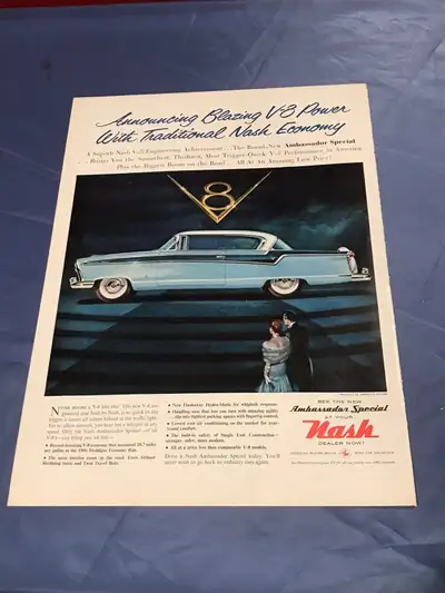 1956 Nash Ambassador Special Original Ad, View more