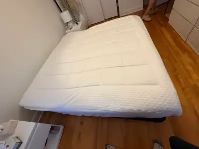 King size bed mattress and 2 box springs, View more
