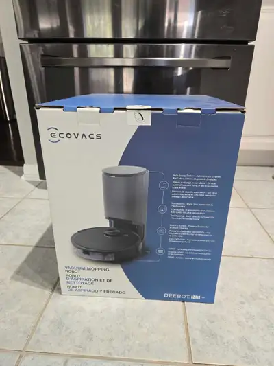 Ecovacs Deebot N8+ vacuum Used intermittently for 3 years Original packaging, manuals and all access...
