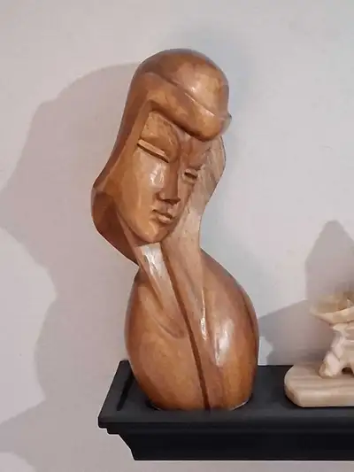 Vintage Handcarved Madonna , View more