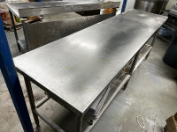 96” Large Stainless Steel Table 