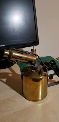 Antique Brass blow torch ( paint stripper 