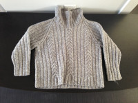 Girls Hand Knitted Sweater Small/Medium Tall/Turtle Neck Sweater