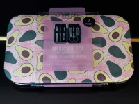 New Manicure 7 Piece Kit Case Nail File Clipper Scissors Tweezer