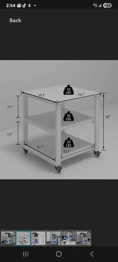3-Tier Cart with Wheels brand new, View more