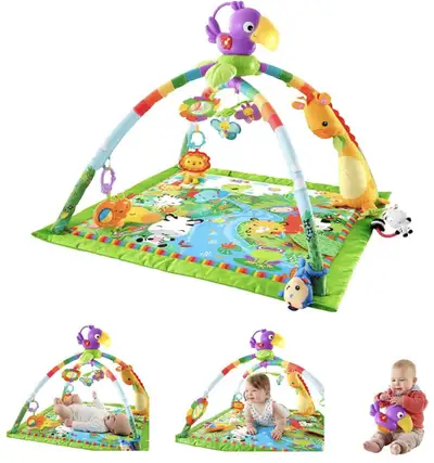 Brand New in Box Fisher-Price Baby Playmat Rainforest Deluxe Gym, View more